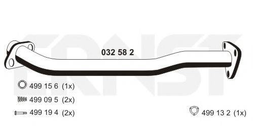 ERNST 032582 Труба вихлопного газу