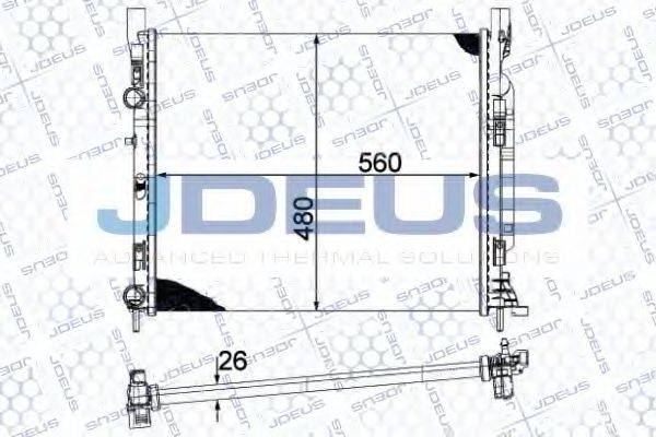 JDEUS 023M94A Радіатор, охолодження двигуна