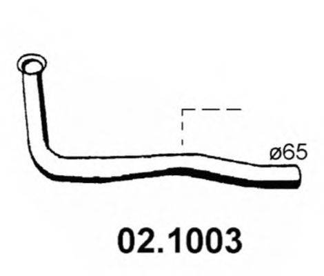 ASSO 021003 Труба вихлопного газу