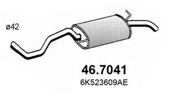 SEAT 6K523609AE Глушник вихлопних газів кінцевий