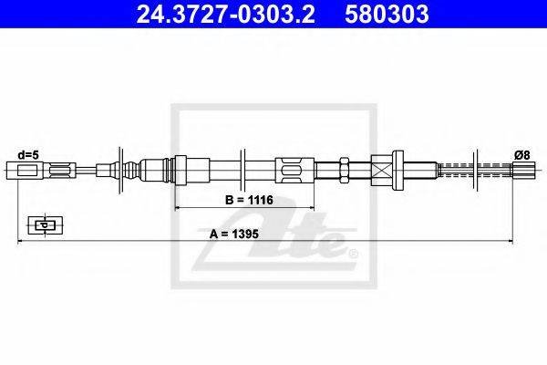 QUINTON HAZELL BC2245 Трос, стоянкова гальмівна система