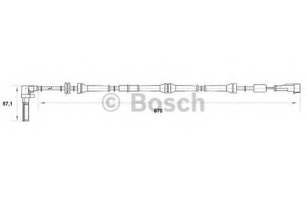 BOSCH 0265007017 Датчик, частота обертання колеса