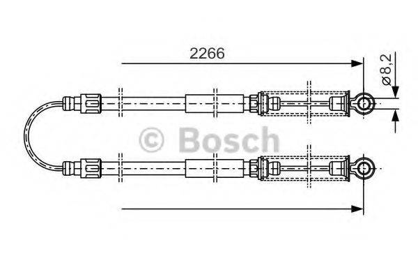 VW 022 167 320 A Трос, стоянкова гальмівна система