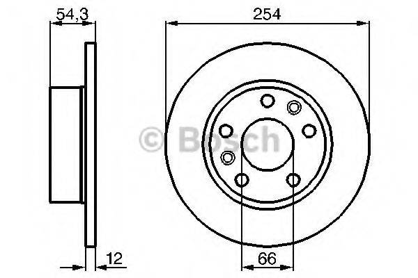 BOSCH 0986478289 гальмівний диск