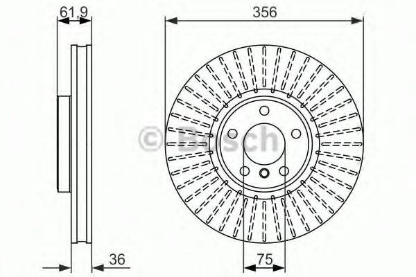 BOSCH 0986479349 гальмівний диск