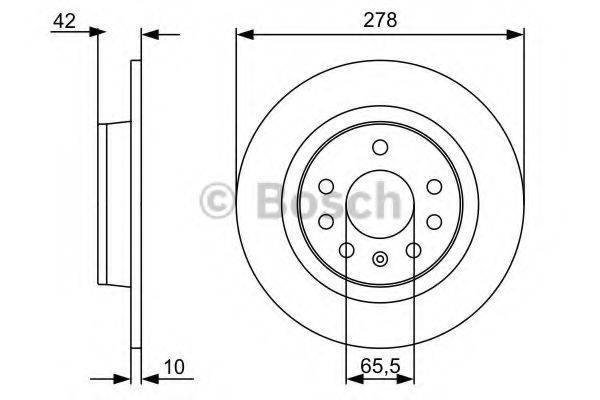 BOSCH 0986479515 гальмівний диск