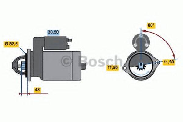 BOSCH 1433 Стартер