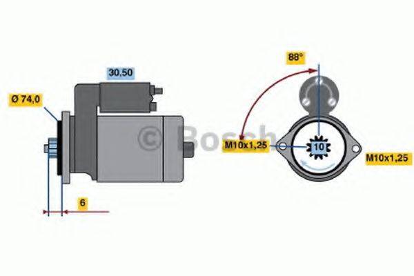 BOSCH 0986014491 Стартер