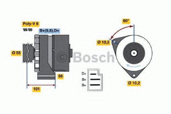 MERCEDES-BENZ 007 154 02 02 Генератор