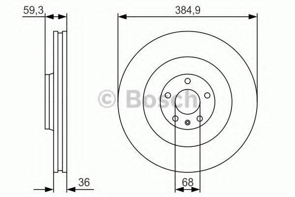 BOSCH 0986479R30 гальмівний диск