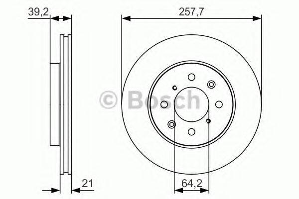 BOSCH 0986479S26 гальмівний диск