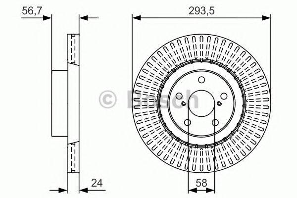 TOYOTA SU00300586 гальмівний диск