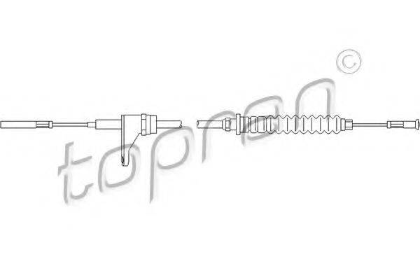TOPRAN 103301 Тросик газу