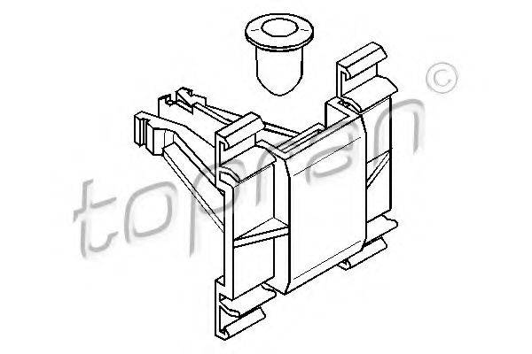 VW 1H0 853 585B Затискач, молдинг / захисна накладка