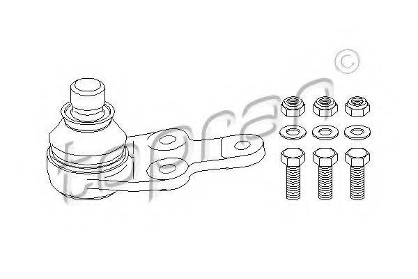 TOPRAN 301850 несучий / напрямний шарнір