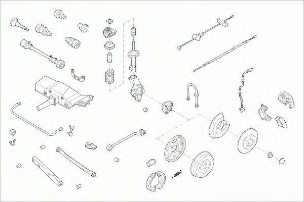 SACHS FORDMONDERS007 Рульове управління; Підвіска колеса