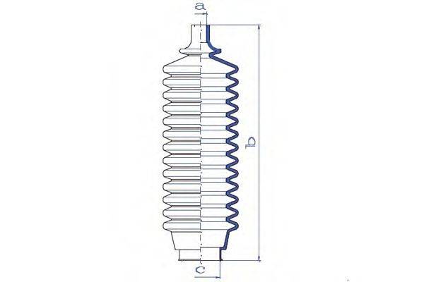 DA SILVA K5078 Пильовик, рульове управління