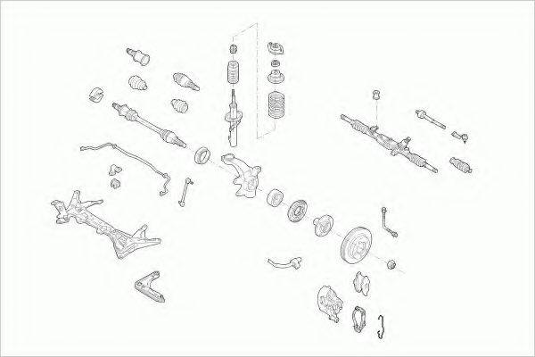 LEMFORDER FORDESCORFL006 Рульове управління; Підвіска колеса