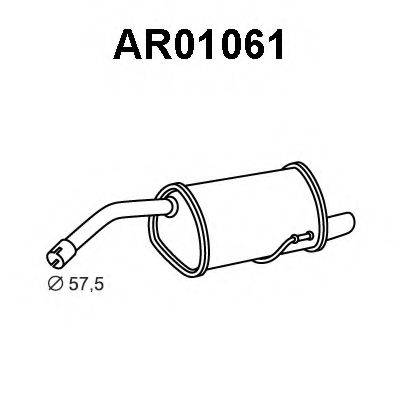 VENEPORTE AR01061 Глушник вихлопних газів кінцевий