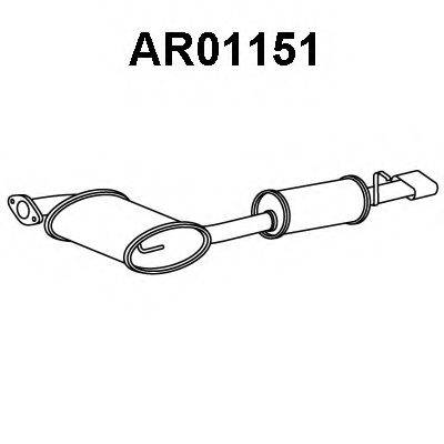 VENEPORTE AR01151 Глушник вихлопних газів кінцевий