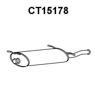 VENEPORTE CT15178 Глушник вихлопних газів кінцевий