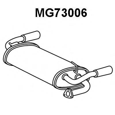 MG WCG000450 Глушник вихлопних газів кінцевий