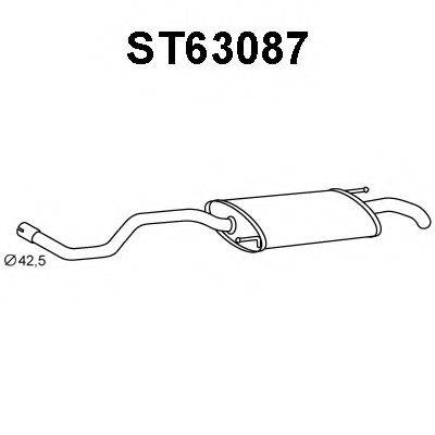 VENEPORTE ST63087 Глушник вихлопних газів кінцевий