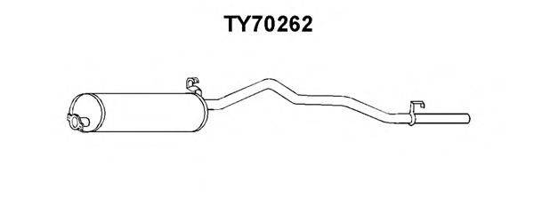 TOYOTA 1743031120 Глушник вихлопних газів кінцевий