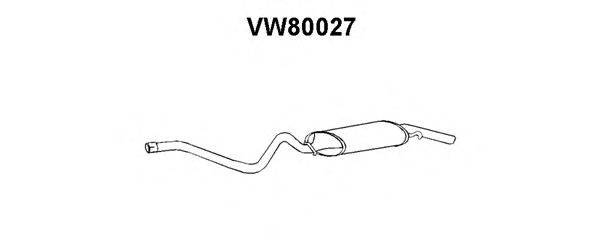 VENEPORTE VW80027 Глушник вихлопних газів кінцевий