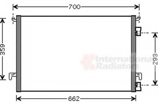 VAN WEZEL 37005457 Конденсатор, кондиціонер