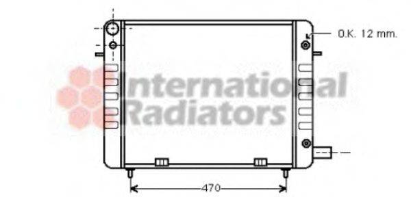 VAN WEZEL 37002108 Радіатор, охолодження двигуна