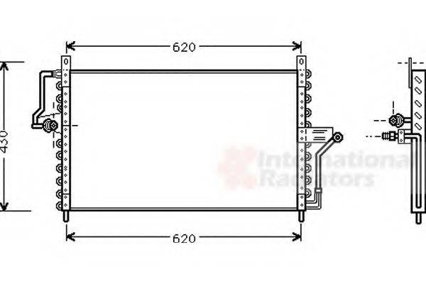 VAN WEZEL 37005223 Конденсатор, кондиціонер