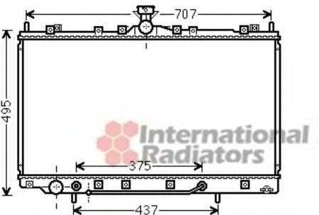 VAN WEZEL 32002217 Радіатор, охолодження двигуна