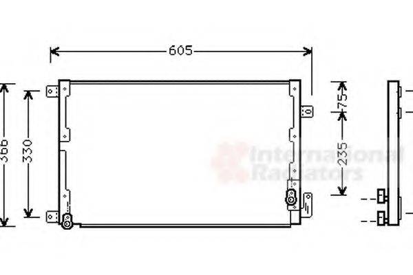 VAN WEZEL 73005071 Конденсатор, кондиціонер