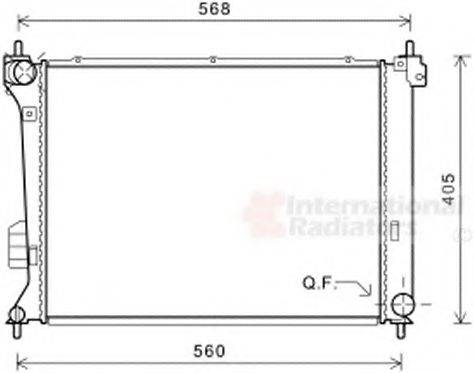 VAN WEZEL 82002309 Радіатор, охолодження двигуна