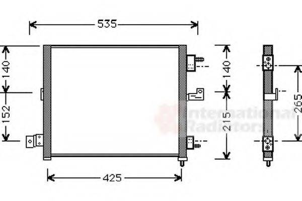 VAN WEZEL 82005062 Конденсатор, кондиціонер