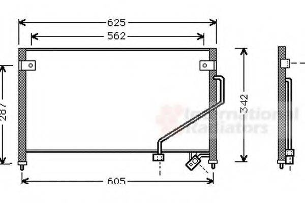 MAZDA B01B61480 Конденсатор, кондиціонер