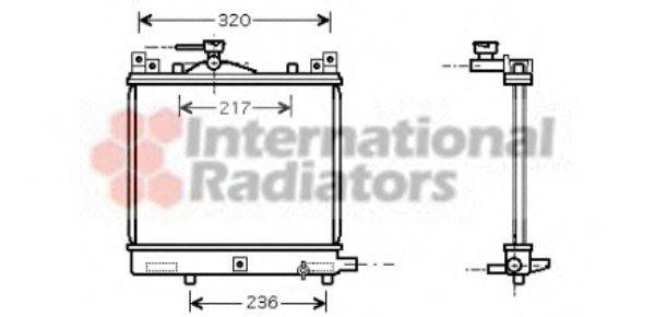 VAN WEZEL 52002057 Радіатор, охолодження двигуна