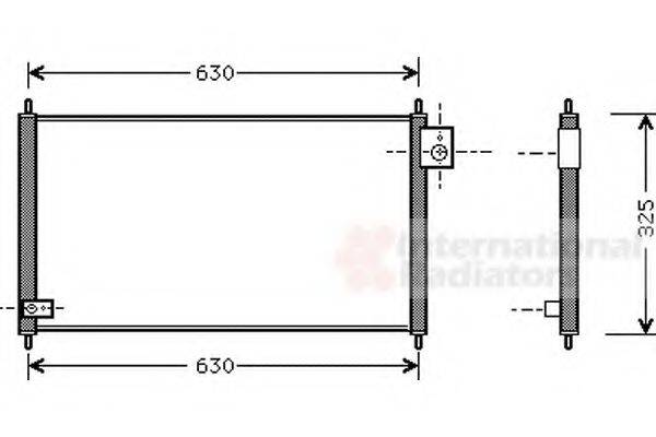 VAN WEZEL 25005111 Конденсатор, кондиціонер