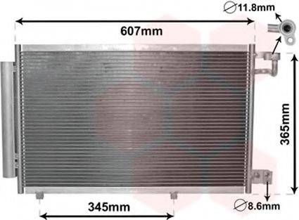 VAN WEZEL 18005439 Конденсатор, кондиціонер