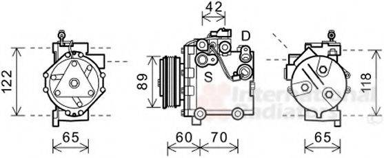 VAN WEZEL 5200K125 Компресор, кондиціонер