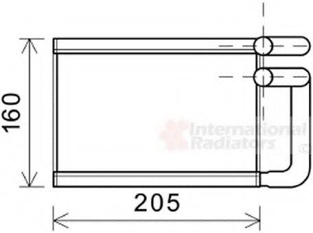 VAN WEZEL 83006197 Теплообмінник, опалення салону