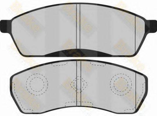 BRAKE ENGINEERING PA1252 Комплект гальмівних колодок, дискове гальмо