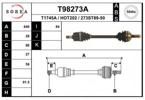 EAI T98273A Приводний вал