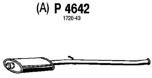 FENNO P4642 Середній глушник вихлопних газів