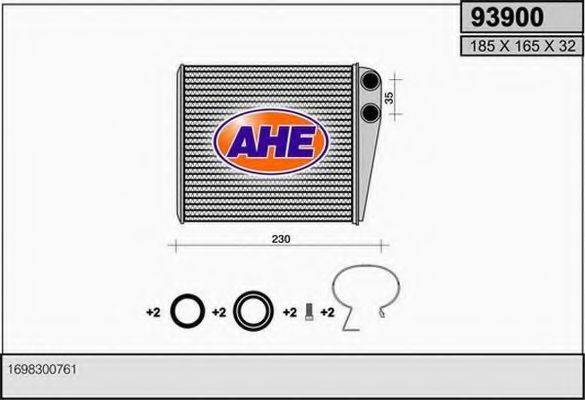 AHE 93900 Теплообмінник, опалення салону