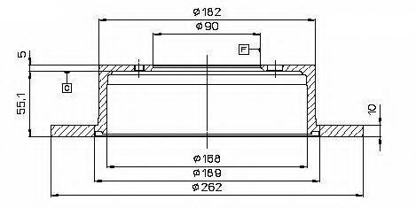 ASHUKI C65602 гальмівний диск