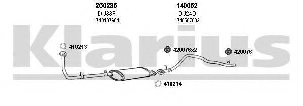 KLARIUS 300041E Система випуску ОГ