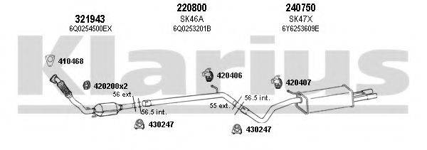 KLARIUS 780059E Система випуску ОГ