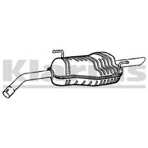 KLARIUS 220851 Глушник вихлопних газів кінцевий
